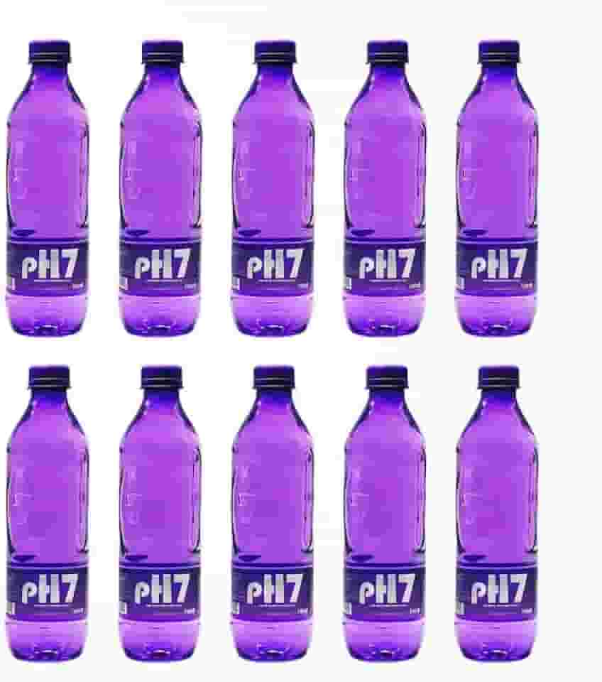 PH-7 Água Mineral Natural, Garrafa 500ml, Pack com 12 Unidades, Sem Gás