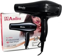 Secador Profissional De Cabelo 3200W 110V Preto Com Jato De Ar Frio Instantâneo, 3 Temperaturas, 2 Velocidades E Design Ergonômico Para Cabelos Lisos, Ondulados E Cacheados