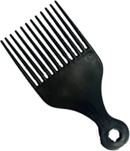 Pente Garfo para Penteado Cabelo Cacheado Afro Hair Black Power Unissex.