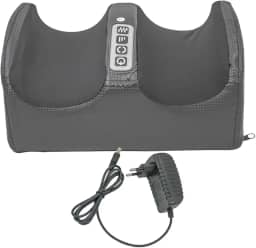 Massageador Elétrico para Pés e Pernas, 3 Velocidades, Aquecimento, Bivolt, Preto