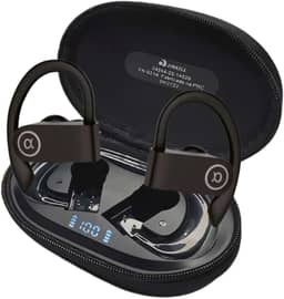 Fone de Ouvido, Bluetooth 5.4, IPX5 à Prova D'Água, 45h de Bateria, Com Microfone Embutido. Design Esportivo e Ergonômico, Ideal Para Corridas, Atividades Físicas, Videogame, IPhone e Android