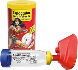 ESPAÇADOR PARA INALAÇÃO ADULTO/INFANTIL - MULHER MARAVILHA