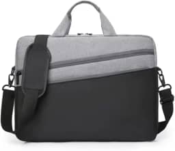 Capa Bolsa Maleta Notebook Com Alça De Ombro Alça De Mão Reforçada Impermeável Divisórias Case Note Bag Estojo Pasta Organizadora Notebook 16 Polegadas 2 Bolsos Externo Faculdade Escola Trabalho