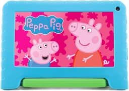 Tablet Infantil Peppa Pig 7" Wi-Fi 4GB RAM 64GB Android 13 Quad-Core com Capa Resistente, Controle Parental e Câmera Frontal 2MP Multi - NB420