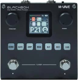 M-VAVE BLACKBOX - Processador de Efeitos Multifuncional para Guitarra/Baixo com 80 Presets, Bateria Recarregável, 6 Módulos de Efeitos, Simulação de Amplificador, Bluetooth e Aplicativo de Controle