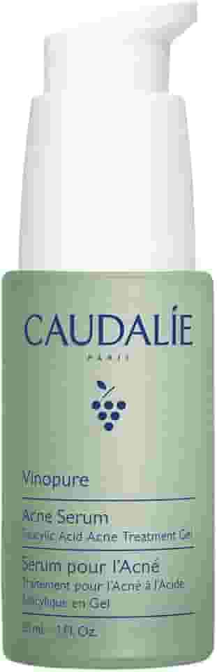 Caudalie Vinopure Sérum Acne, Ácido Salicílico e Niacinamida, Reduz Poros, Textura da Pele, Adequado para Peles Sensíveis - 30 mL