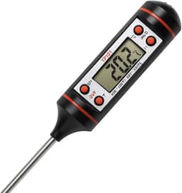 Termômetro Culinário com Espeto Inox – Cozimento Profissional para Carnes, Doces e Líquidos