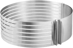 Genérico, Cortador de Bolo Molde Camadas Ajustavel Aro Inox 24 a 30cm