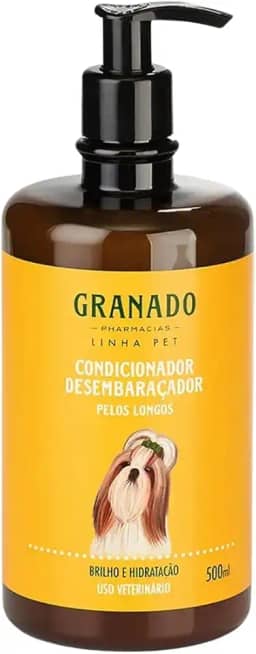 Condicionador Pet Granado 500ml Pelos Longos Para Cães e Gatos