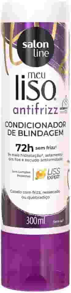 Salon Line, Condicionador, Meu Liso, Antifrizz, Vegano - Para Cabelos Lisos e Ondulados, 300ml