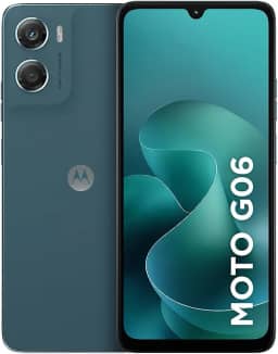 Smartphone Motorola Moto g06-128GB 12GB (4GB RAM + 8GB Ram Boost) e Camera 50MP com AI Bateria de 5200 mAh Tela 6.9' - Azul Marinho