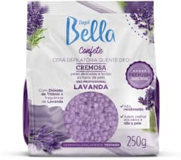 Depil Bella - Cera Depilatória Confete Cremosa Lavanda 250g