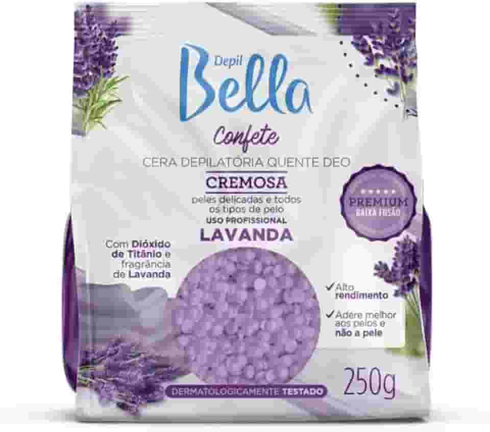 Depil Bella - Cera Depilatória Confete Cremosa Lavanda 250g