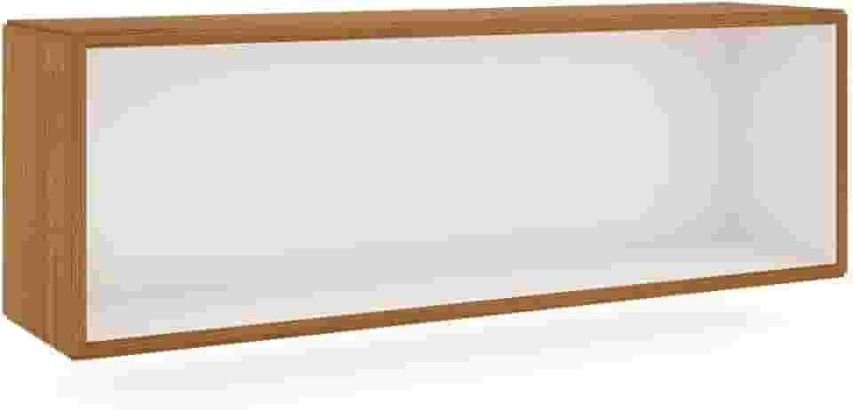 Nicho Retangular de 99cm Dalla Costa - Freijó/Off White