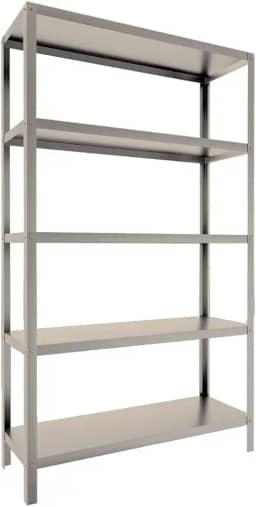 Estante Inox 5 Planos Organizadora Moderna Multiuso Promo24h