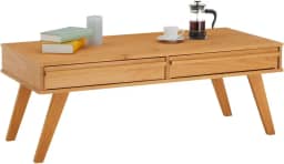 IDIMEX Mesa de Centro Madeira 2 Gavetas Retangular Jona
