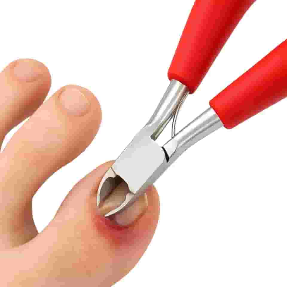 Alicate Corta Unhas Grossas Encravadas Desencravador de Unha Pé Mão Dedão Aço Inox Profissional Canto De Unha Manicure Pedicure Podologia Desencravar Dedão Mãos Pés Podologo