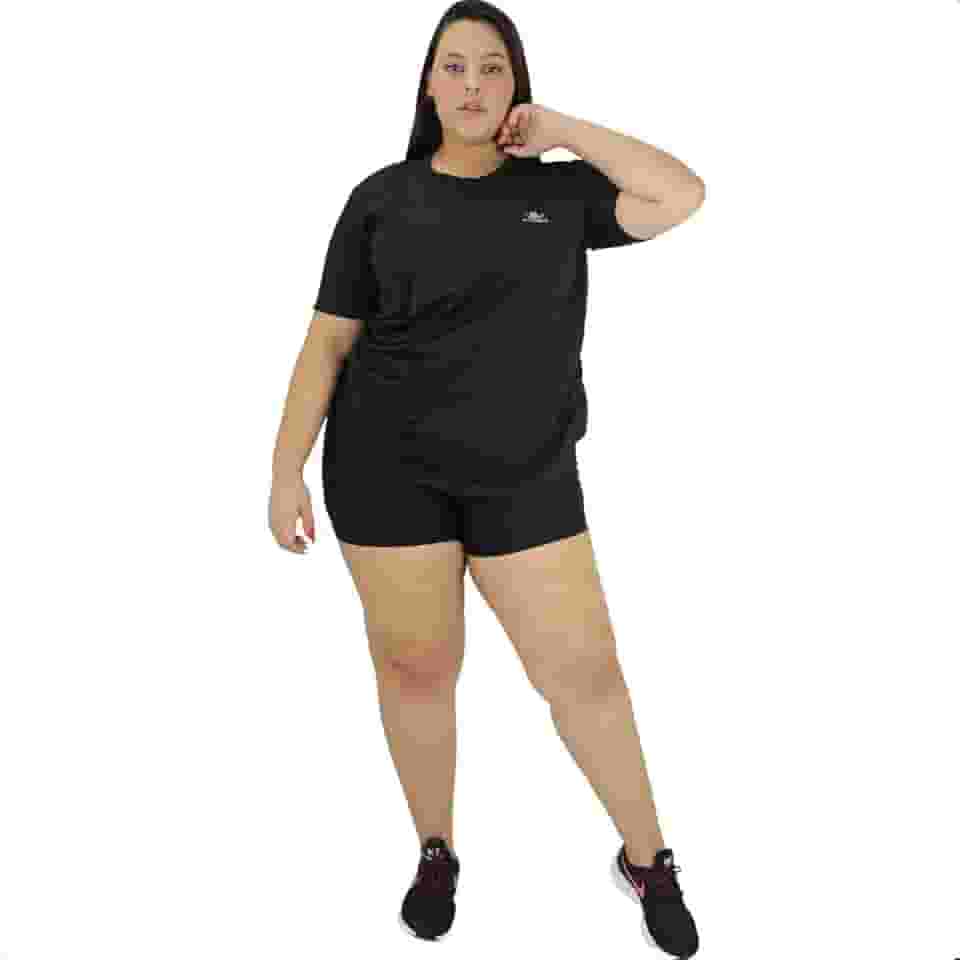 Camiseta Dry Fit Plus Size Feminina – Academia & Fitness | Alta Elasticidade, Anti Suor e Conforto