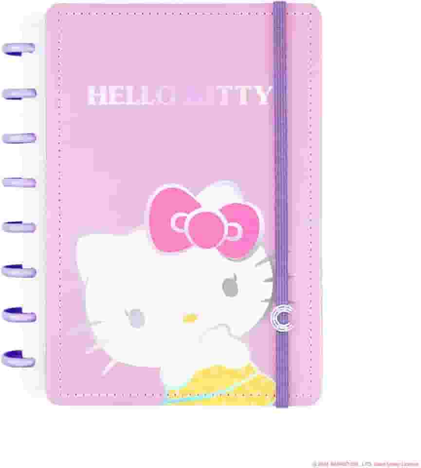 Caderno Inteligente, Pequeno, Hello Kitty, 140x200 mm, 80 Folhas decoradas