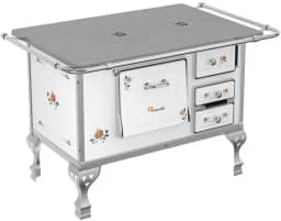 Fogão a Lenha Petrycoski N2 Esquerdo Floral Chapa em Ferro Fundido Sem Tampa