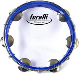 PANDEIRO INJETADO PELE NAILON TRANSPARENTE - AZUL