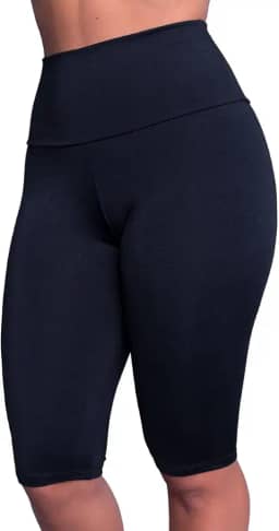 Bermuda Suplex Longa Lisa Moda Fitness Feminina Academia Ciclista