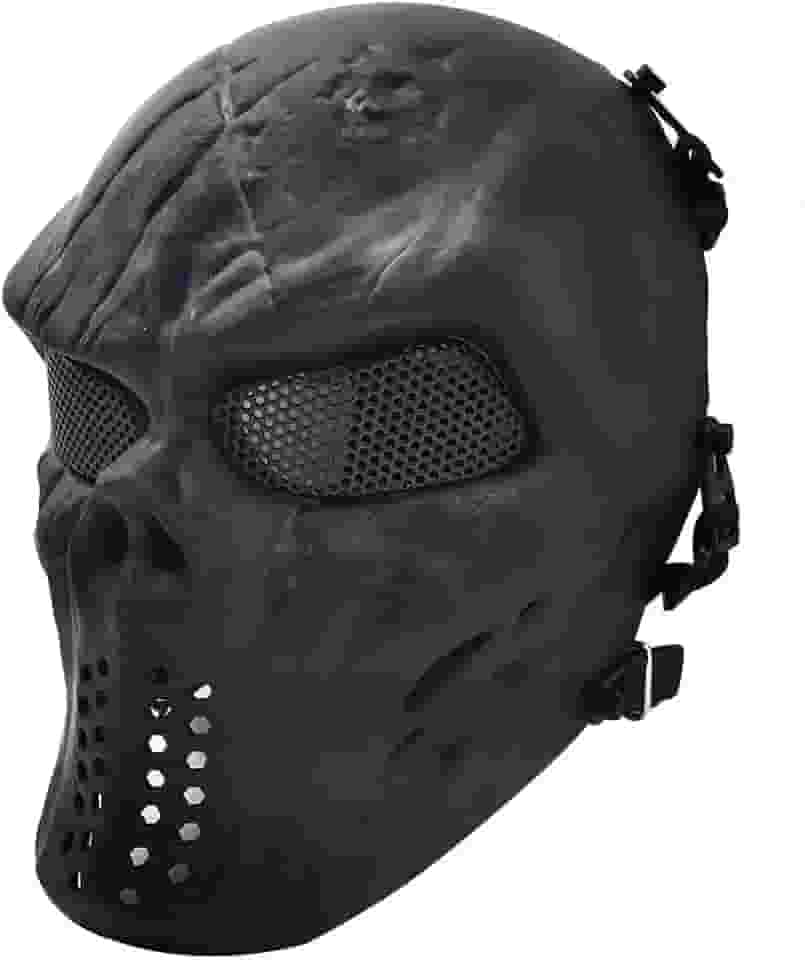 Máscara de Airsoft para o rosto inteiro, para baile de máscaras, cosplay de Halloween, adereços de filmes e outras atividades ao ar livre