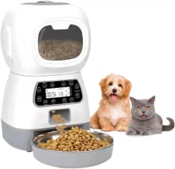 Alimentador Comedouro Automático Cães Gatos Programável Ração Comida Pets
