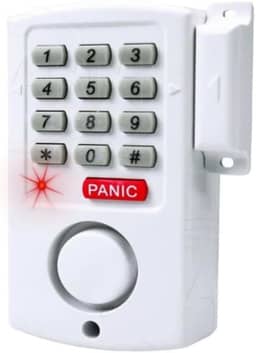 Kit Alarme Residencial e Comercial Sem Fio com Teclado PIN Botão de Pânico Sirene 110 dB Sensor Porta Janela