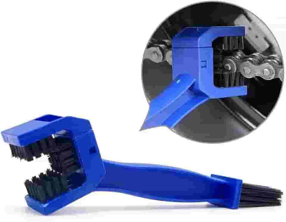 Escova Dupla Limpeza Para Corrente Universal e Transmissão de Bike e Moto Original
