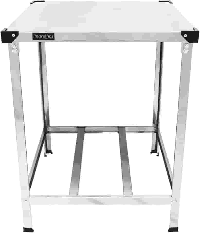 Mesa de Serviço Industrial Inox 70x70 com Paneleiro