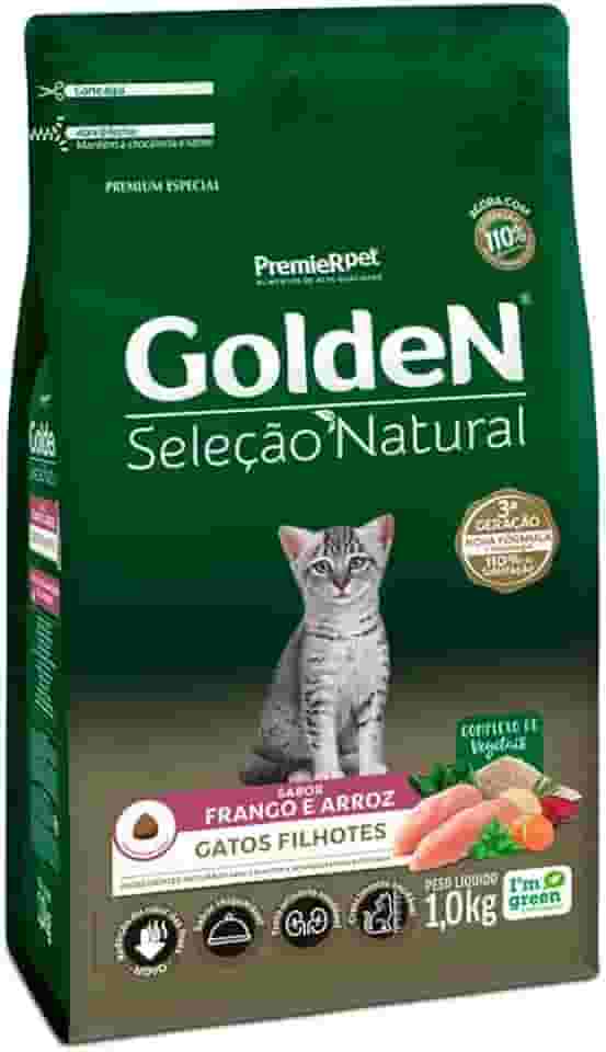 Ração Golden Seleção Natural para Gatos Filhotes Sabor Frango - 1kg