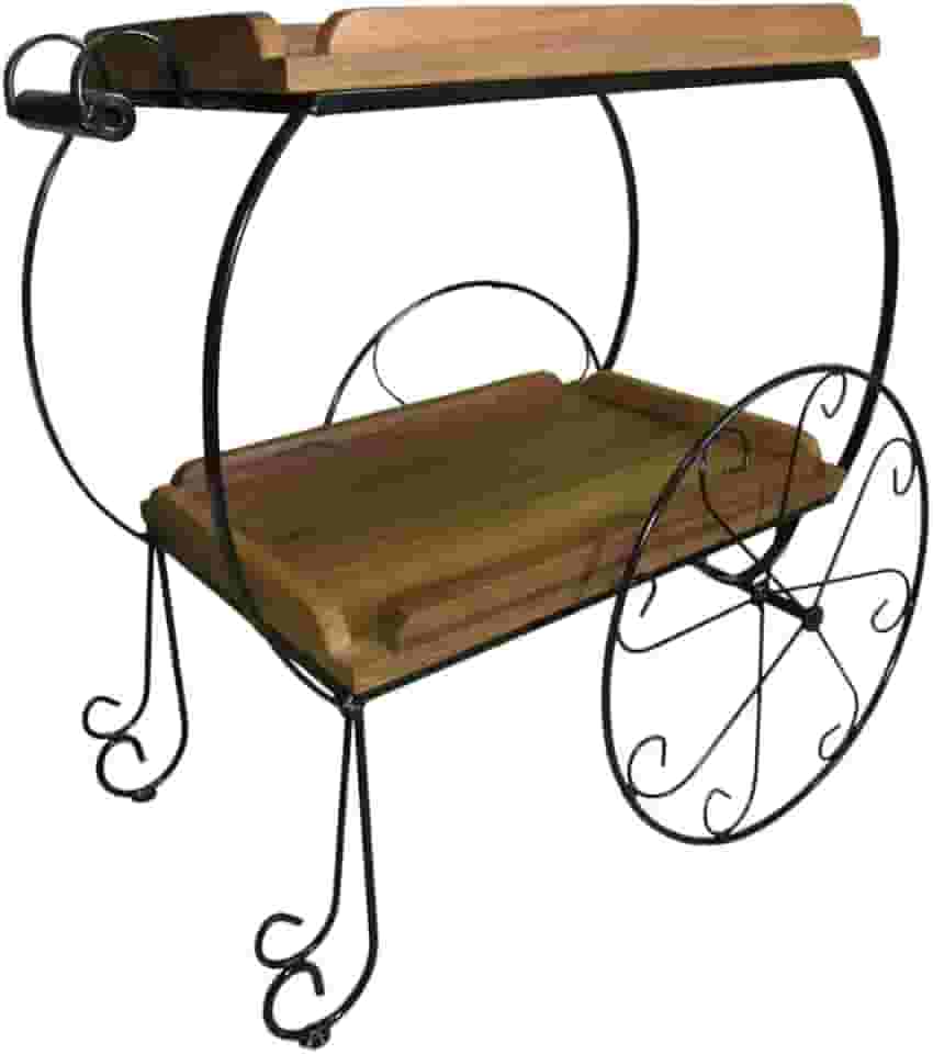 Carrinho De Chá Grande Em Madeira E Ferro Festas Decoração