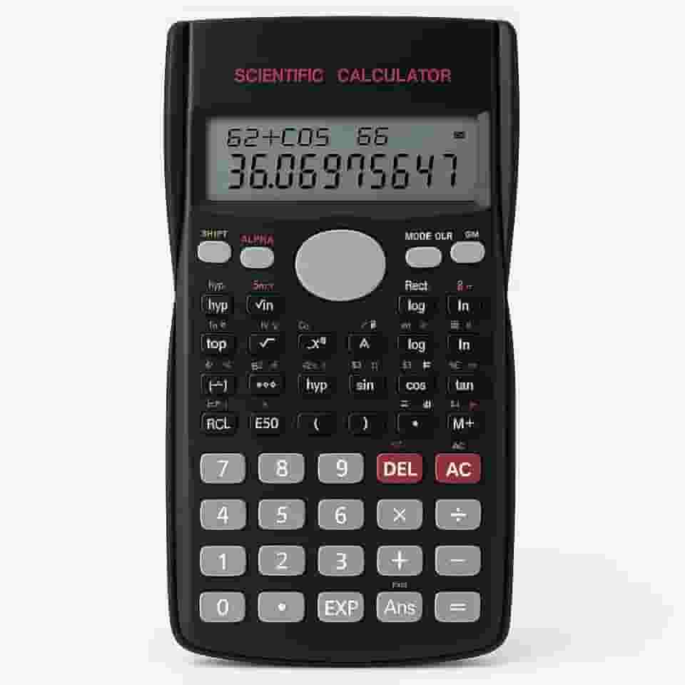 Calculadora Científica Premium 240 Funções – Display Duplo 10+2 Dígitos, Desligamento Automático, Cor Preta – Ideal para Engenharia, Física, Química e Faculdade - Premium