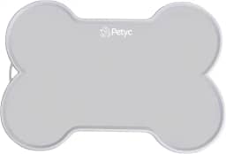 Jogo Americano Pet Tapete Para Comedouro e Bebedouro PETYC Silicone Antiderrapante Impermeável(Cinza, 37x45)