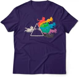 Camiseta Geek Unissex Gato Prisma Cats