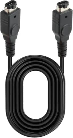 Cabo GBA Game Link – 2 jogadores compatíveis com Nintendo Gameboy Advance SP, cor GBA – preto