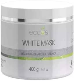 Máscara De Argila Branca Eccos Cosméticos 400g White Mask Tipo de pele:Todos
