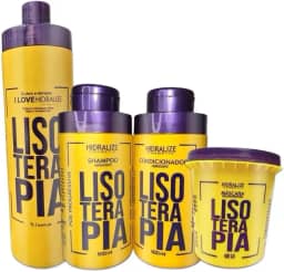 Kit Progressiva Sem Formol Lisoterapia Profissional – Shampoo, Condicionador e Lisoterapia Tratamento Profissional