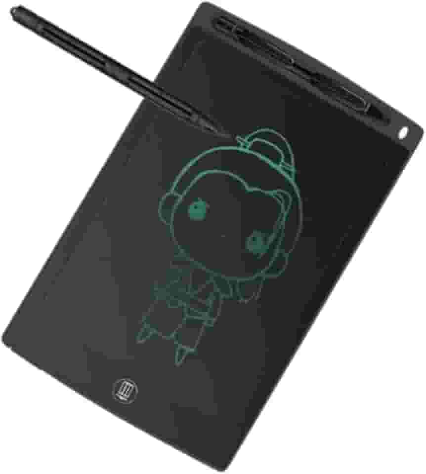 Lousa Mágica Infantil Digital 8,5' Polegadas LCD Branco Preto Azul Verde Vermelho Rosa Mais Caneta De Desenho Tablet Escrever E Desenhar Para Crianças PREMIUM ONYK (PRETO)