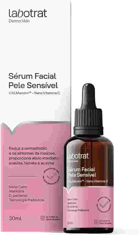 Serum Facial Pele Sensível Labotrat Dermo Skin Reduz Vermelhidao e Rosaceas