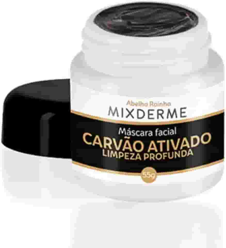 Mixderme – mascara facial carvão ativado limpeza profunda 55g