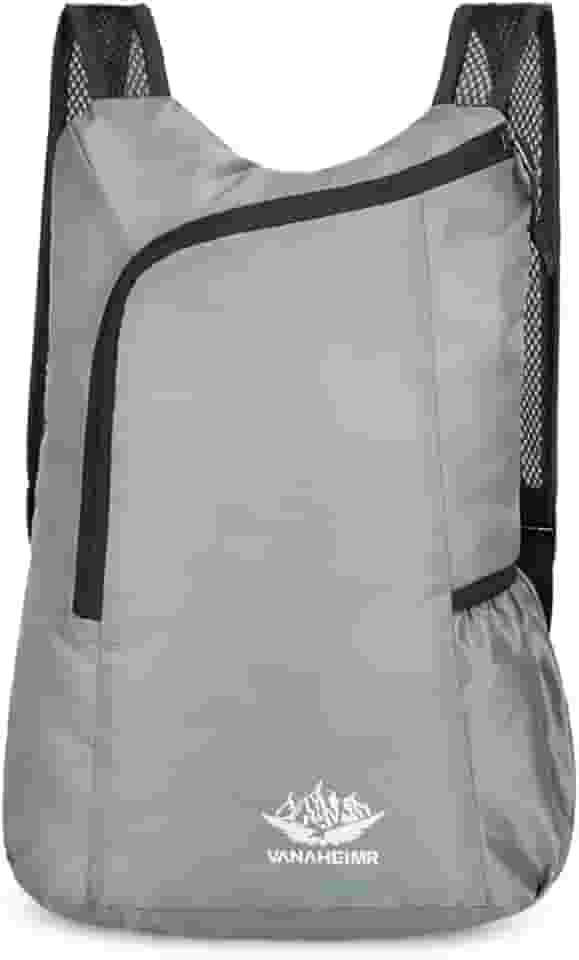 Mochila dobrável esportiva de ciclismo leve, cinza