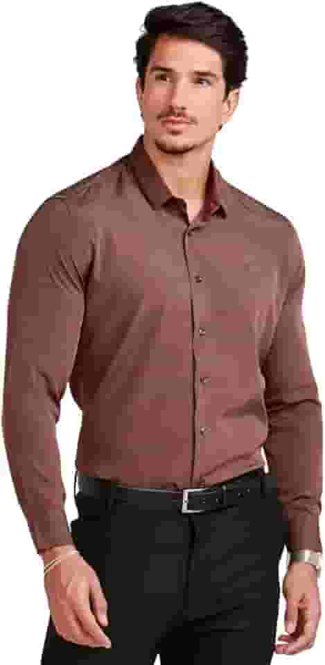 Camisa Social Masculina Manga Longa Slim