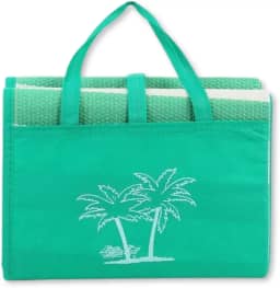 Bolsa Esteira de Praia Dobrável 180x90cm em Polipropileno com Alças – Vira Bolsa Compacta Colorida, Leve e Resistente para Praia, Campo e Piscina
