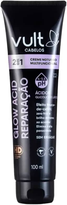 VULT CREME CAPILAR NOTURNO GLOW ACID REPAR 100ml