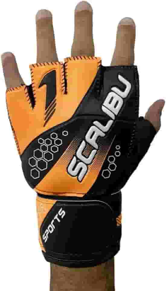 Luva de Goleiro - Futebol, Futsal - Par de Luva Meio Dedo - Modelo ADULTO