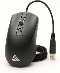 Mouse Gamer com Fio USB–LED RGB Ajustável, 6 Botões Programáveis, Sensor Óptico 3200 DPI de Alta Precisão, Design Ergonômico Confortável, Cabo Reforçado, Ideal para Jogos no PC, Notebook e Setup Gamer