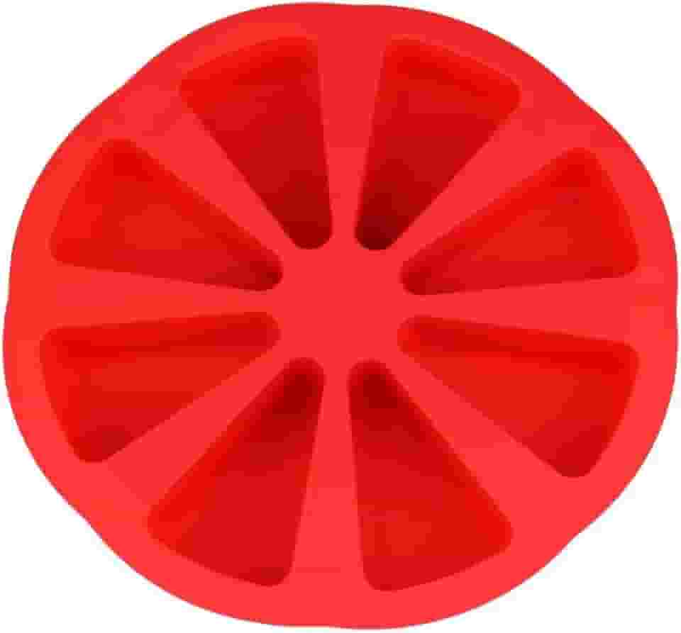 Clink Forma de Silicone para Bolo em Fatias Separadas Vermelha