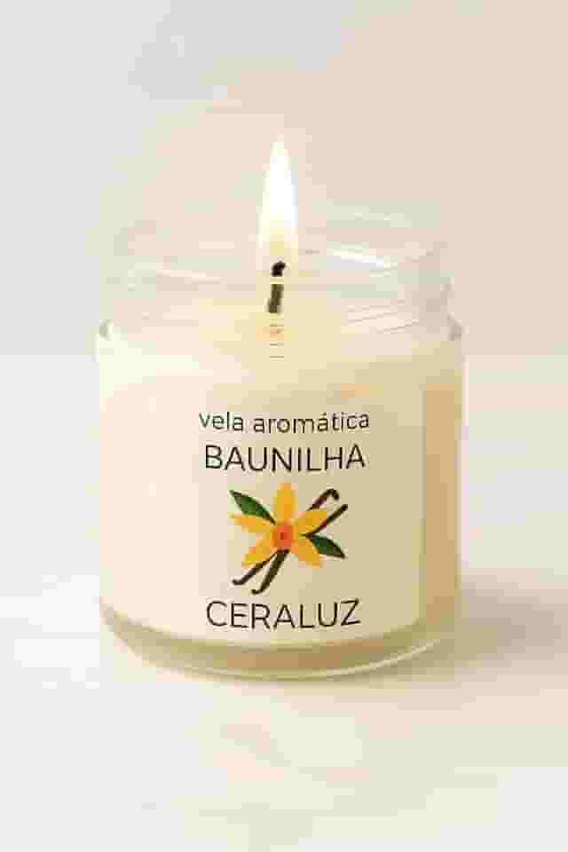 Vela Aromática Artesanal de Baunilha | Cera 100% Vegetal | Aroma Intenso e Relaxante | Bem-Estar e Decoração | Longa Duração
